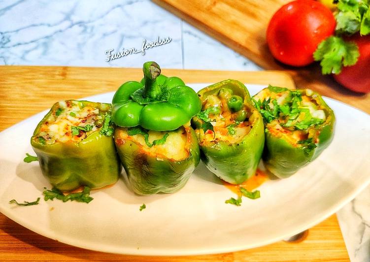 Easiest Way to Prepare Perfect Vegan stuffed bell peppers