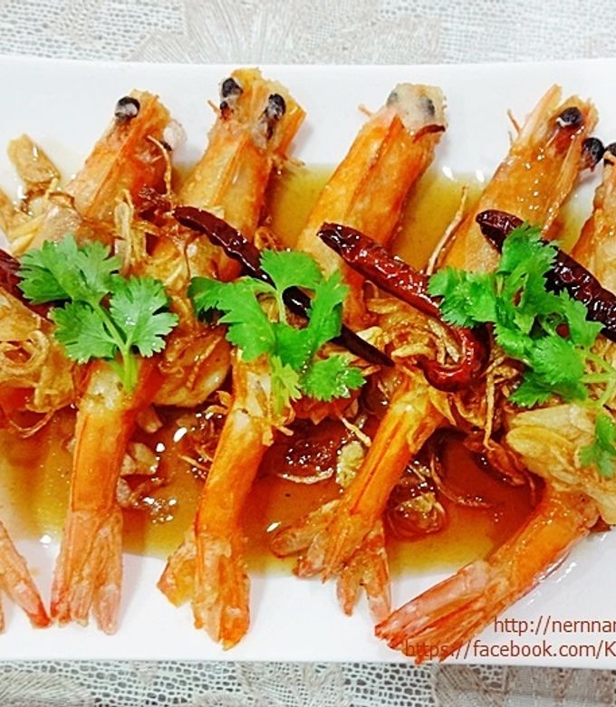 รูปของ กุ้งทอดซอสมะขาม
