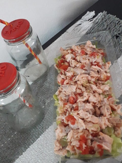 Una foto de Salmón fresco y rendidor