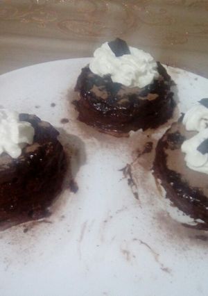 صورة لوصفة كيك مقلاة على طريقتي بشوكولاته داكنة روعة 😍😍😍😍