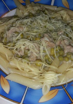 Borsós sertés ragu - penne tésztával recept fotója