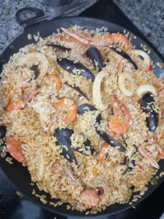 Una foto de Paella de Marisco