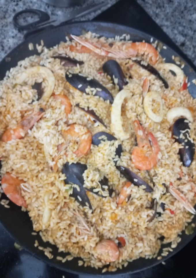 Una foto de Paella de Marisco