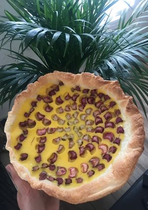 Une photo de Tarte à la rhubarbe