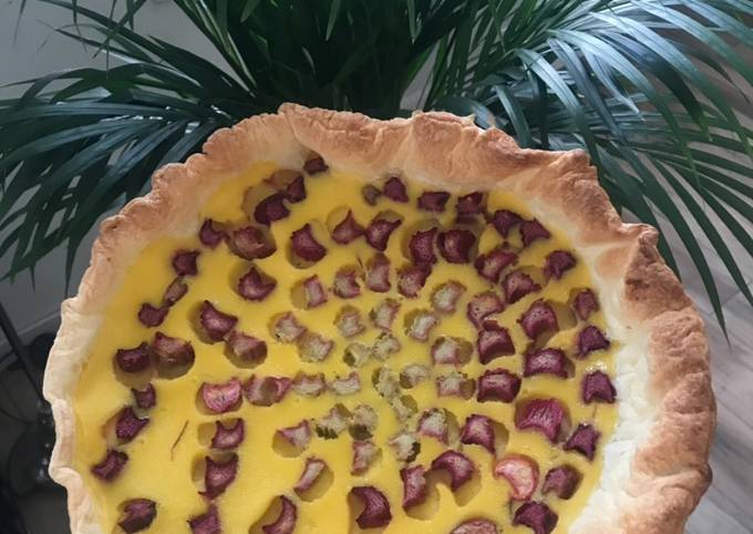 Tarte à la rhubarbe