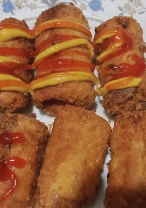 Foto resep Sosis roll saos spaghetti 👌