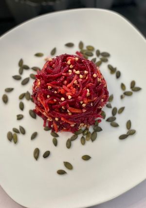 Une photo de Salade de betterave rouge