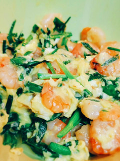 《簡單便當菜》韭菜蝦仁滑蛋 的食譜成品照片