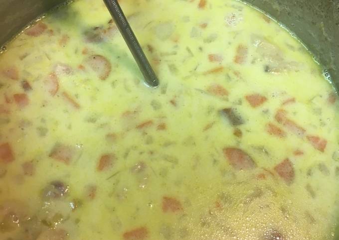 Homemade Split Pea Soup with Ham
