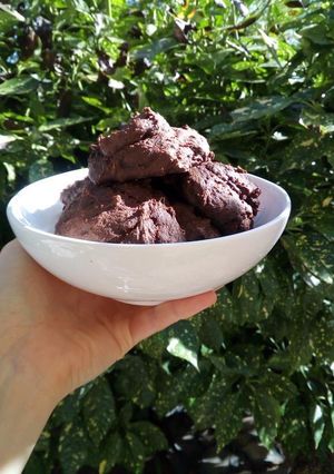 Une photo de Cookies briochés au chocolat vegan