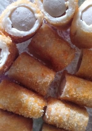 Foto resep Roti Tawar Sosis Gulung Keju