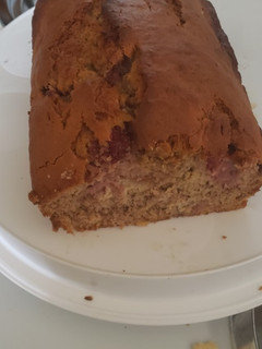A picture of Strawberry banana bread.