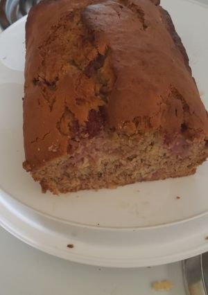 A picture of Strawberry banana bread.