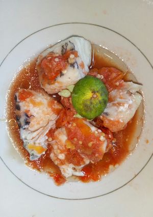 Foto resep Kakap rebus sambal mentah