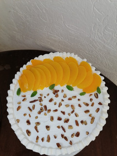 Una foto de Pastel Tres leches de durazno