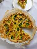 Chicken Curry and Broccoli Quiche