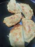 Empanadas de cerdo reciclando