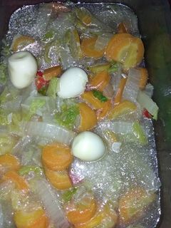 Foto resep Tumis Sayur Sawi Putih+Wortel Telur Puyuh