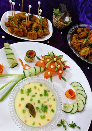 हरे लहसुन की कढ़ी रेसिपी मुख्य फोटो