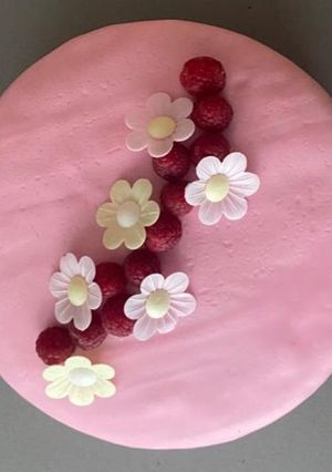 Málnás csokitorta recept fotója
