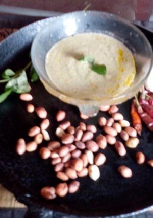 A picture of Curry leaves chutney.
