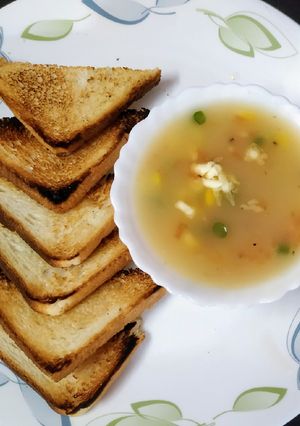 A picture of Sweet corn soup.