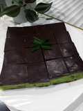 Cake Pandan Coklat Ganache