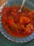 Pisto de pollo con tomate