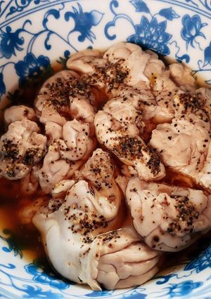 Hình của món Óc heo hầm tiêu.