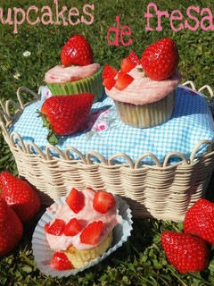 Una foto de Cupcakes de fresas