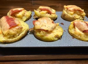 Foto resep Baked Potato Cheese w/ Pepperoni & smoked beef