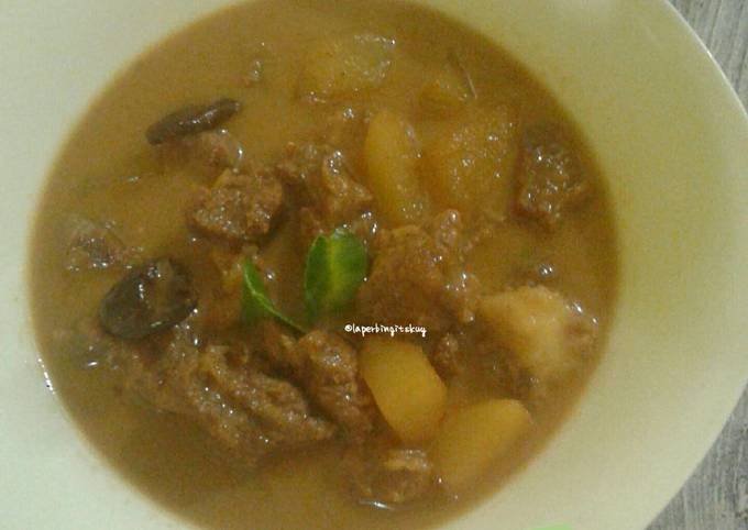 Semur Daging Simpel Kuah Fiber Creme