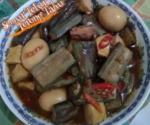 Resep Terbaru #213. Semur Telur Terong Tahu Sedap