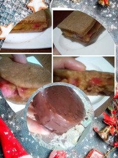 Una foto de Sándwich y alfajor Helado casero