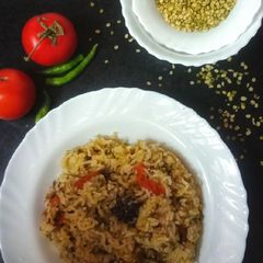 A picture of Moong daal Khichdi.