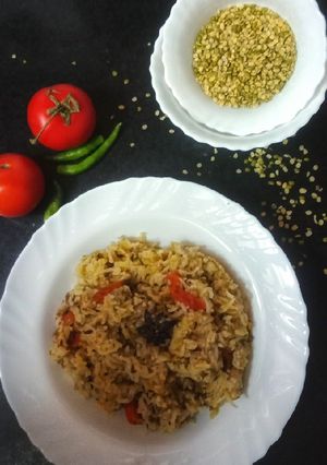 A picture of Moong daal Khichdi.
