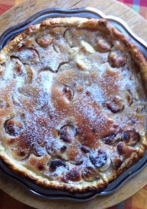 Une photo de Tarte bananes et airelles