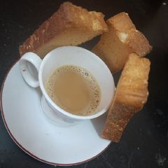 A picture of Jaggery ginger tea.