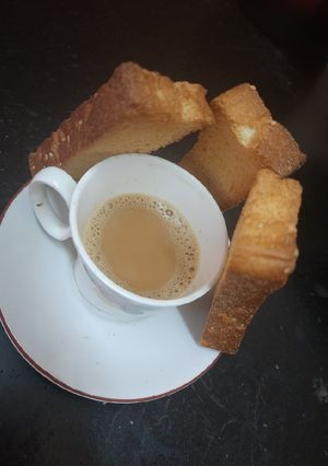 A picture of Jaggery ginger tea.