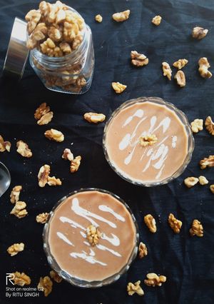A picture of Walnut Jaggery Soup.