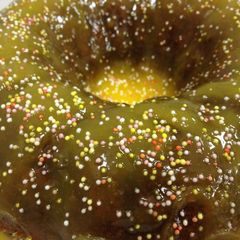 A picture of Pistachio Bundt with Orange Glaze.