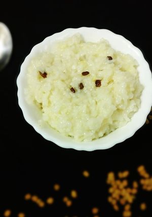 A picture of Methi khichdi.