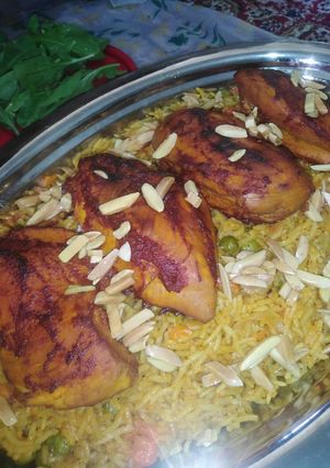 صورة لوصفة كبسة دجاج