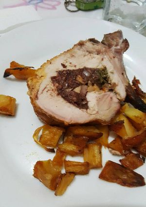 Una foto de Carré de cerdo relleno