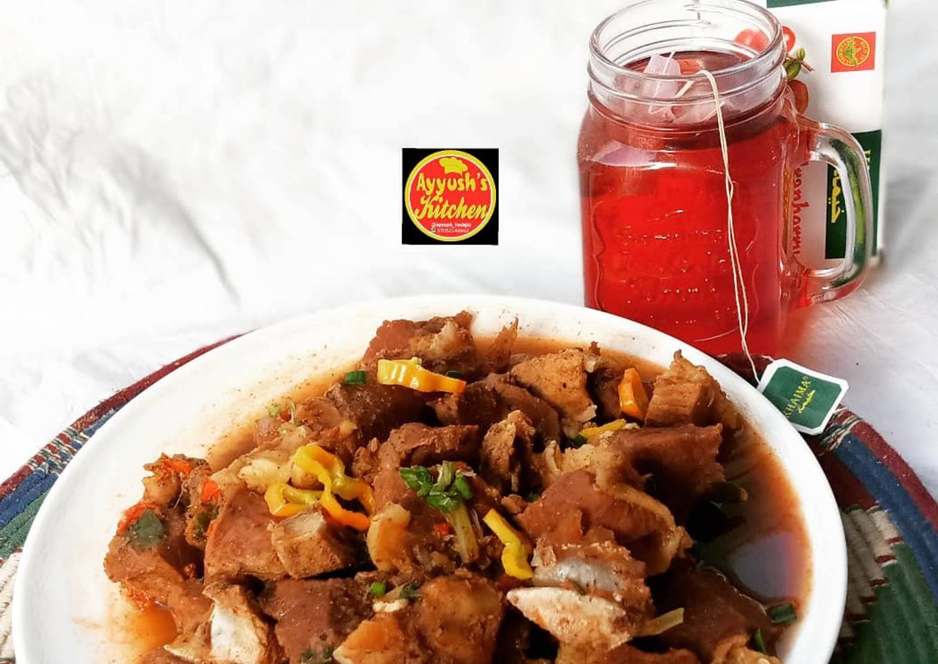 Nigerian cow meat pepper soup