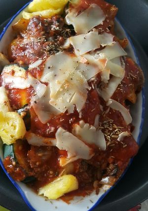 Foto resep Timun zucchini //timun jepang dan beef saos bologenese keju