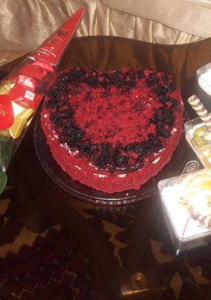 عکسی از دستور کیک ولنتاین