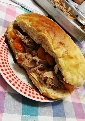 Una foto de Sándwich de bondiola