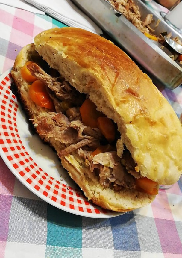 Una foto de Sándwich de bondiola