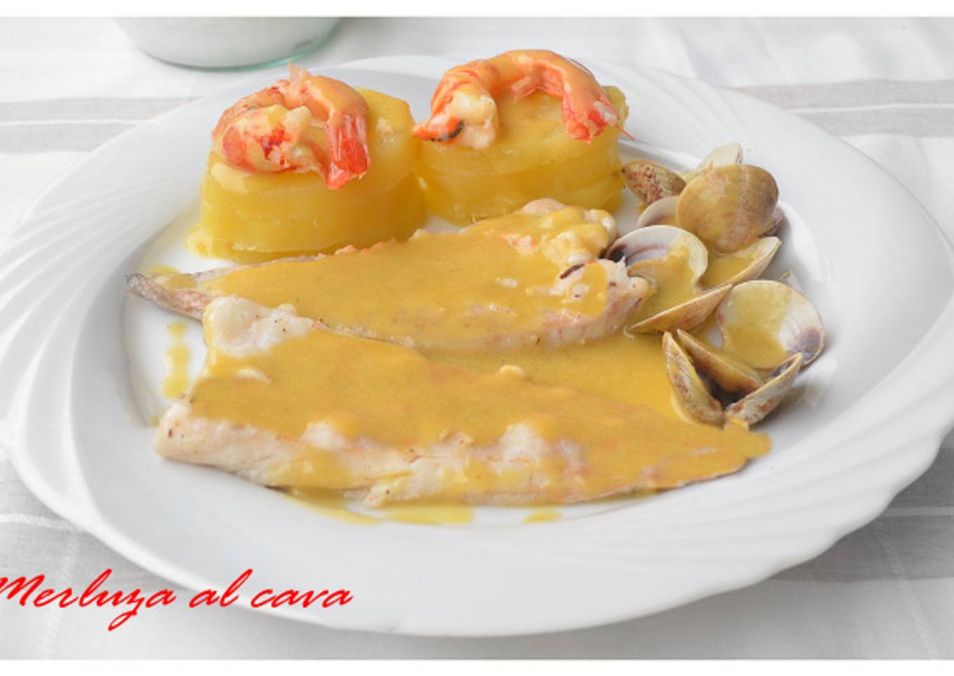 Merluza al cava. (Thermomix)